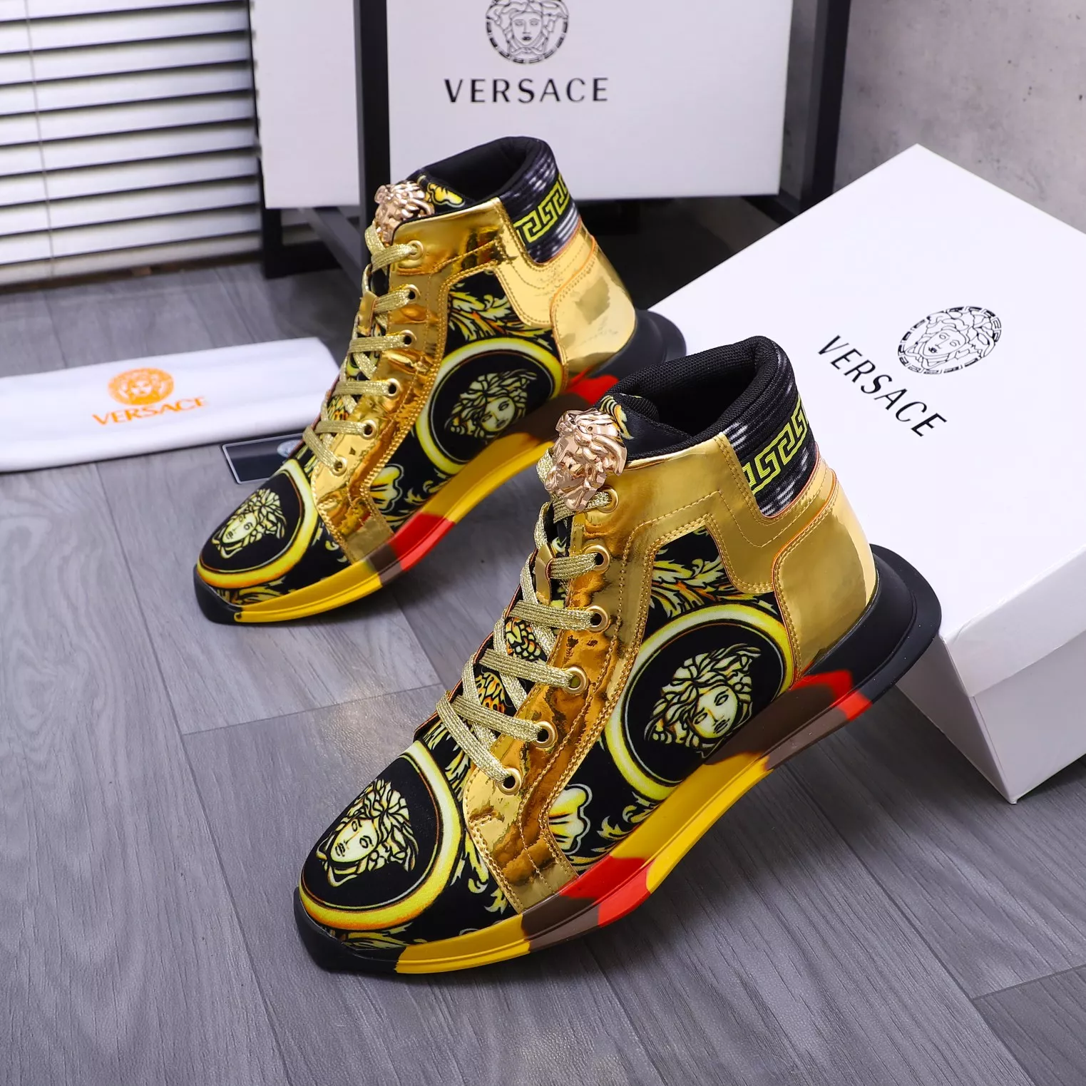 versace high tops chaussures pour femme s_12744521